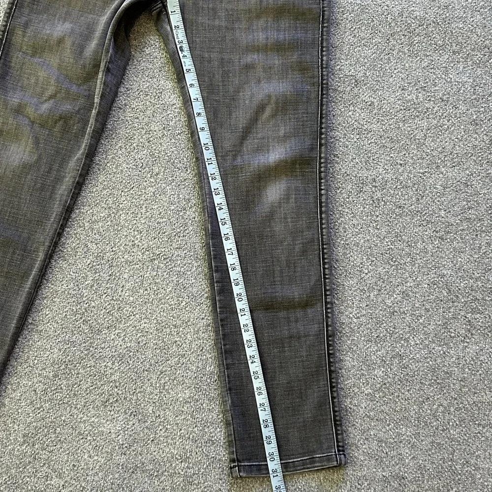 Prada Jeans Mens 36x31 Gray Medium Wash Slim Skinny Denim Plaid Lined Italy